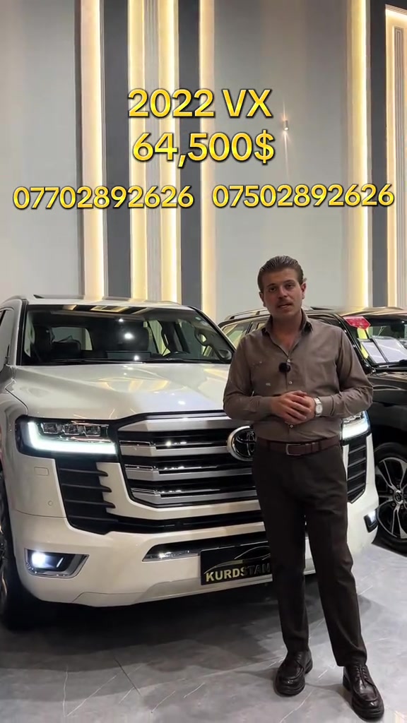 #iran #iraq #kurdistan #erbil #toyota   2022  VX   64,500$    ***********   ***********
