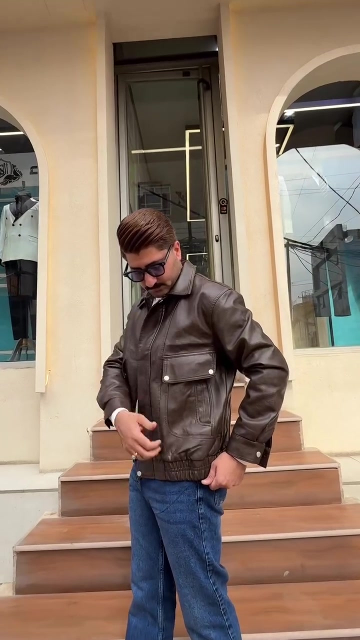 ازياء الهيبة • قميص جلد • مقاسات S-3XL