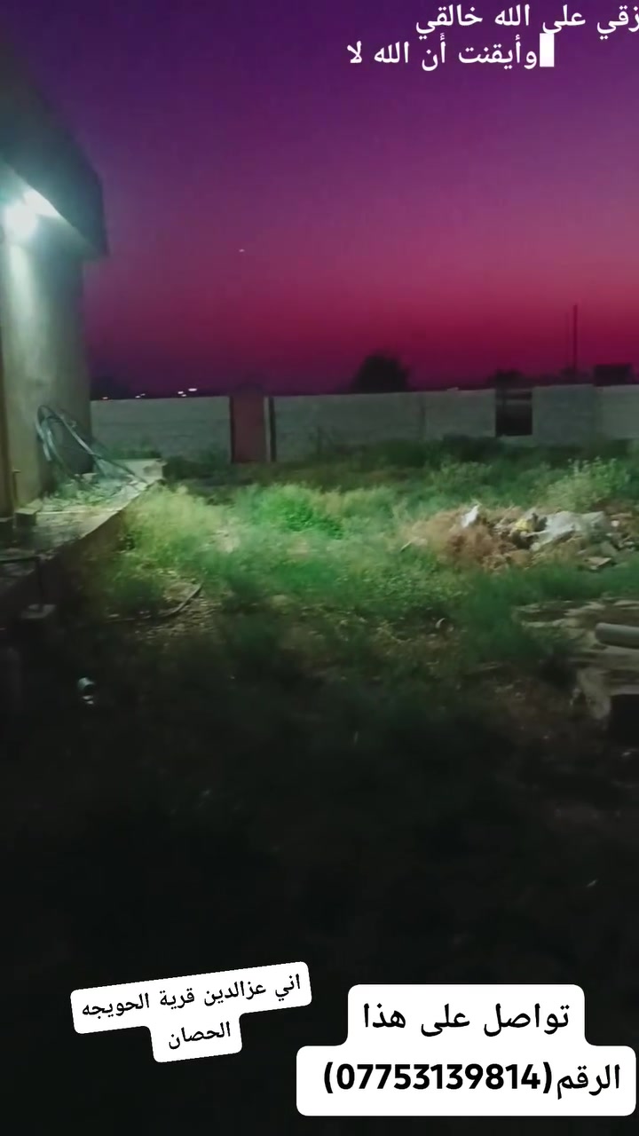 السلام عليكم ورحمة الله وبركاتة ناحية النمرود الان قرية الحويجه الحصان المفتيات  تواصل على هذا الرقم(‏‪***********‬‏) عنده حوش دقر تنظيف حوش اني عزالدين عمال اشعل هل عنده حوش دقل نظيف سوي لك الحوش نظيف هل عنده شغل تواصل على هذا الرقم
