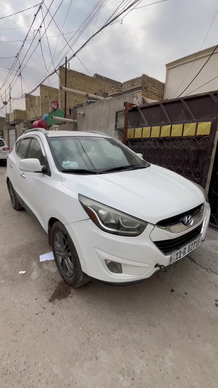 توسان ابيض 2014 امريكي 2400 GDI مكينة وكير وتبريد وتايرات وشواصي ولغود مكفولة بيهة 5 قطع صبغ السعر ١١٥ بغداد حي اور  ***********
