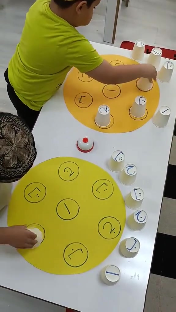 🔤🥤 تعليم الأحرف بطريقة ممتعة ومبتكرة 😍
يتعلّم أطفالنا الأحرف عن طريق الأكواب 🥤✨
كل كوب يكون عليه حرف معيّن، والطفل يضع الكوب فوق الحرف المطابق له 🎯👏

🎈 نشاط بسيط وممتع يساعد الطفل على التعرّف على الأحرف وتقوية التركيز والتمييز البصري 💕👧🏻👦🏻

🌈 التعلّم باللعب في مملكة أطفال المستقبل 🌈

العنوان الشنافية صوب السراي مقابل جامع النور ❤️ 
رقم التسجيل والاستسفسار 
 ***********
