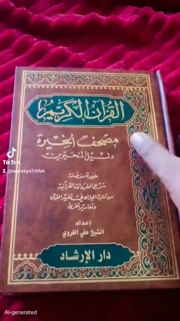 يتوفر مصحف الخيرة دليل المتحيرين الحجم الكبير قياس 24سم والكمية محدودة والتوصيل متاح لجميع أنحاء العراق للطلب التواصل على رقم الواتساب : *********** .
حجم مصحف الخيرة الحجم الكبير قياس 24سم
