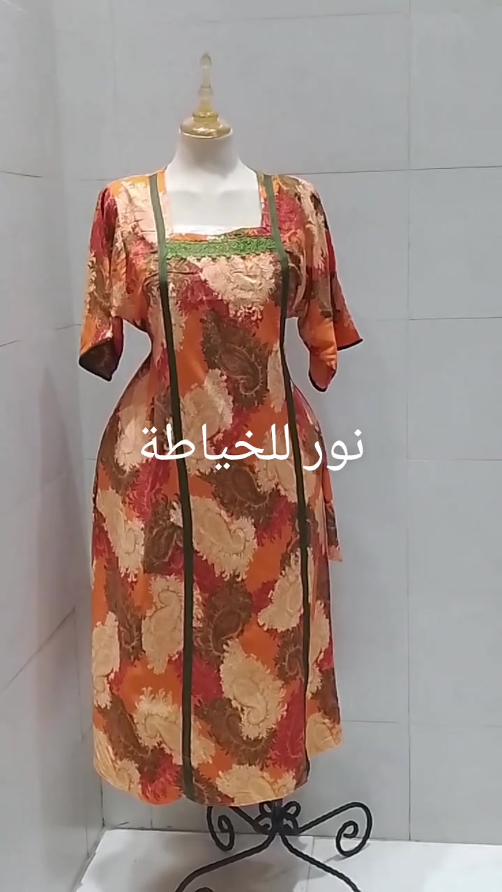 فستان تفصيل • تفصيل أنيق • نور للخياطة