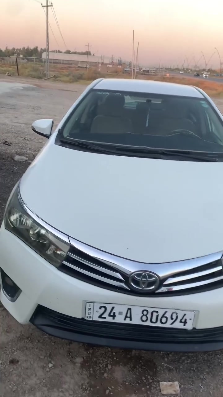 كورلا موديل ١٥ خليجي
تلاث سونارات موجود بيها 
رقم شمالي دهوك 
فقط البنيد مصبوغ
وبيها بارد بسيط 
محرك ١٦٠٠ مرغوب 

السعر ١٢٨
***********
موجود واتساب وخاص

