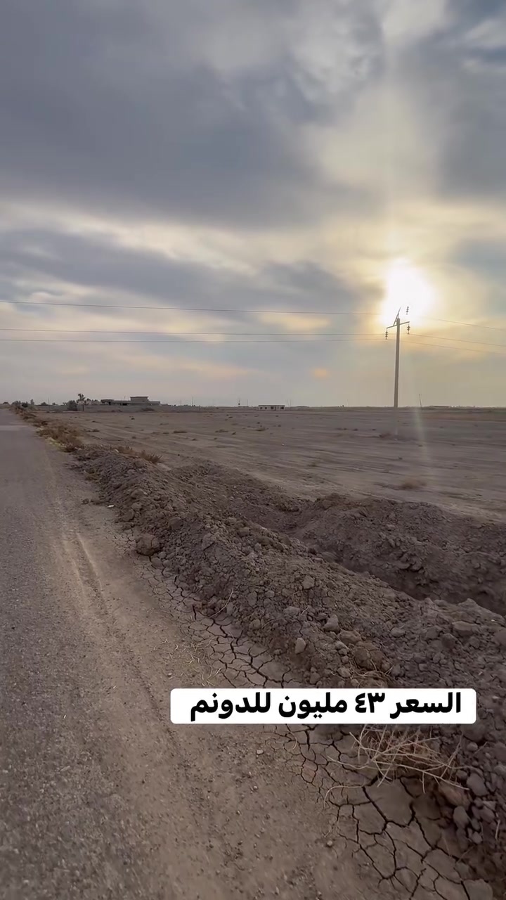 📍 التاجي ذراع دجله مجاور سبع البور 

الأرض طابو زراعي سند ٢٥ 
تصلح سكن مزرعة مخازن كلشي ترهم 
الجبها مربعة 

السعر ٤٣ مليون للدونم 

للاستفسار 
***********
***********
