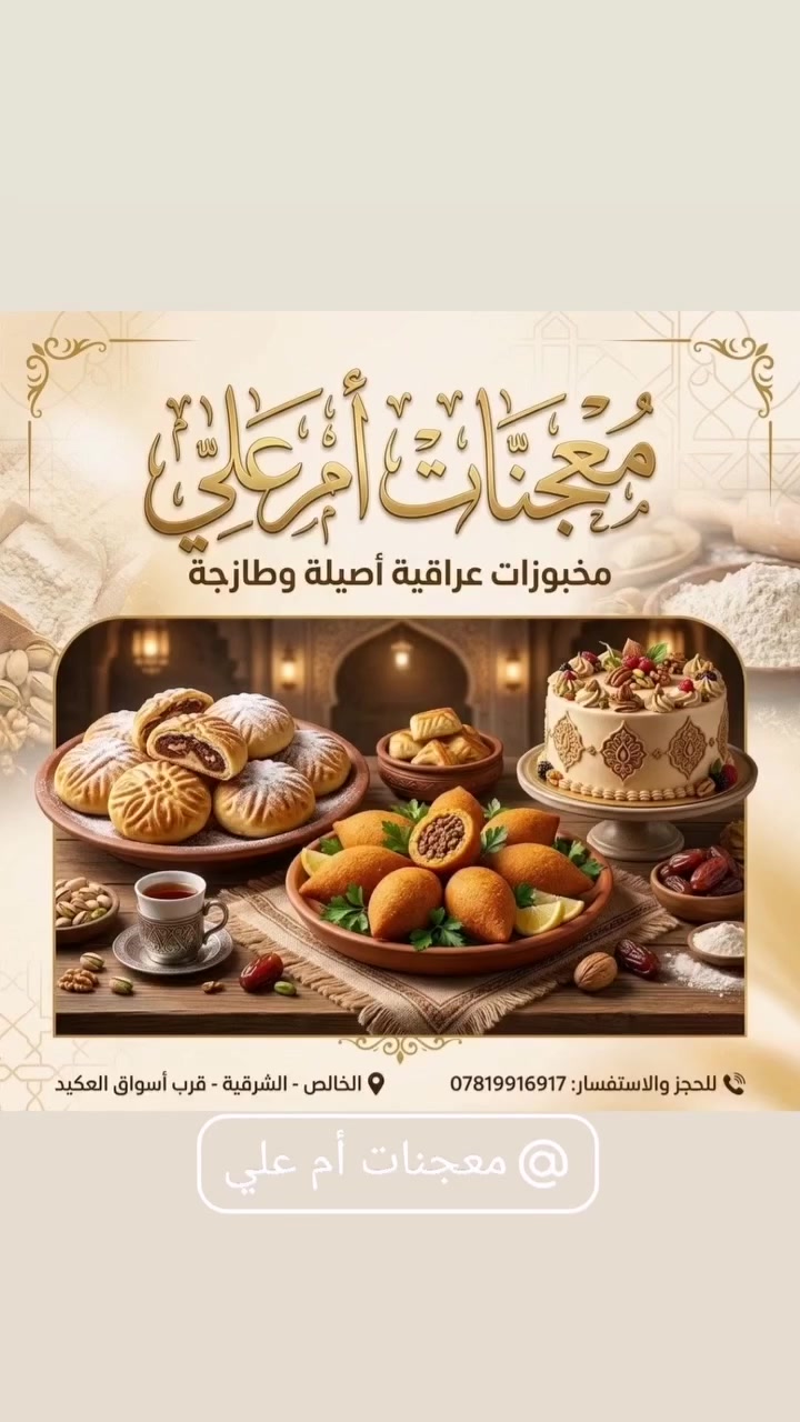 معجنات أم علي • فطائر ساخنة • ديالى الخالص