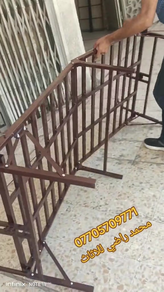معرض محمد راضي للاثاث الحديث  سرير نفر الموديل العسكري  قياس 90/190 يتحمل اوزان عاليه  سهل الحركه والخزن  للحجز والاستفسار مراسله الصفحة اوالاتصال ع *********** #السرير_العسكري  #بغداد_بصره_موصل_الناصريه_ميسان__ #تكريت_الموصل_بغداد_الانبار_النجف  #المتابعين 
