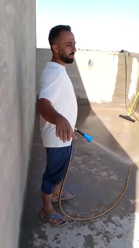 النجف الاشرف • تنضيف السطح • تزفيت بالقير