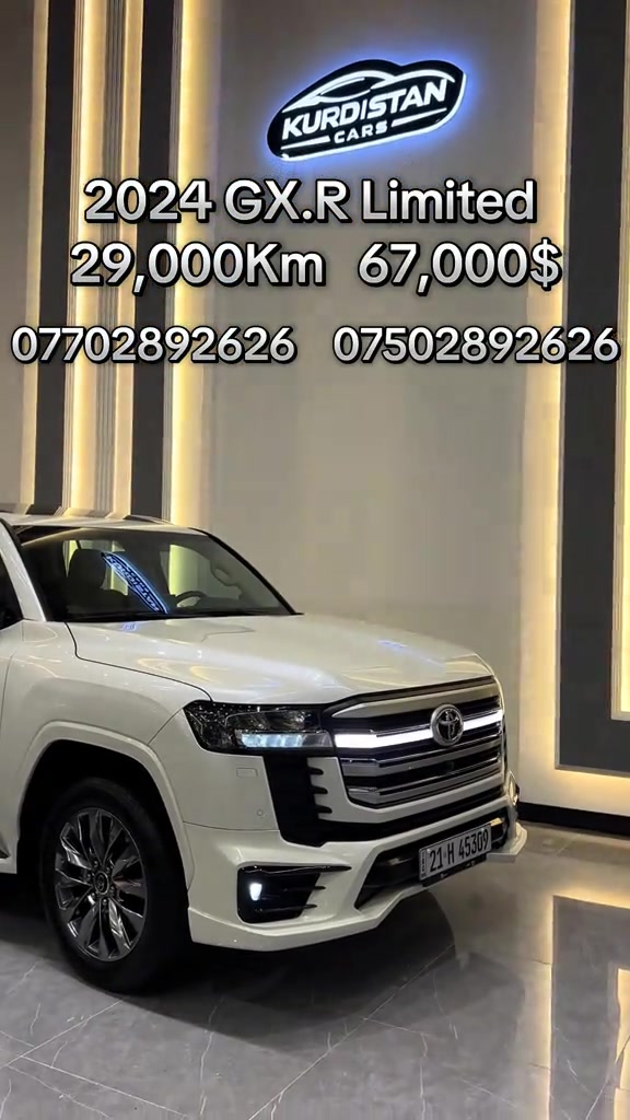 #iran #iraq #erbil #kurdistan #toyota  2024  GX.R Limited  29,000Km   67,000$    ***********    ***********
