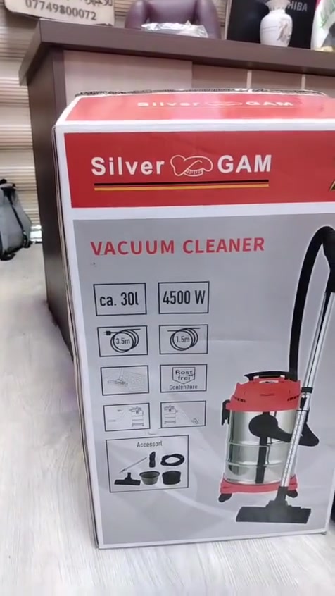 مكنسة كهربائية برميلية من Silver GAM – قوة ونظافة بلا حدود!

​احصل على نظافة فائقة وسريعة لبيتك أو مكان عملك مع مكنسة Silver GAM القوية والمصممة للمهام الصعبة.

​المواصفات والمميزات:

​قوة شفط عالية: قدرة تصل إلى 4500 واط لأداء قوي وسريع. 

​سعة كبيرة: خزان بسعة تقارب 30 ليتر يتسع لكميات كبيرة من الأتربة. 

​هيكل متين: خزان مصنوع من الستانلس ستيل المقاوم للصدأ (Rostfrei). 

​حرية الحركة: كابل كهرباء بطول 3.5 متر مع خرطوم بطول 1.5 متر. 

​ملحقات متكاملة: تأتي مع مجموعة رؤوس وإكسسوارات مختلفة للوصول للزوايا والأماكن الضيقة.

​ضمان الجودة: ضمان لمدة سنتين. 

​للطلب أو الاستفسار: تواصل معنا الآن عبر الرسائل أو

الحجز ع.  واتساب***********
