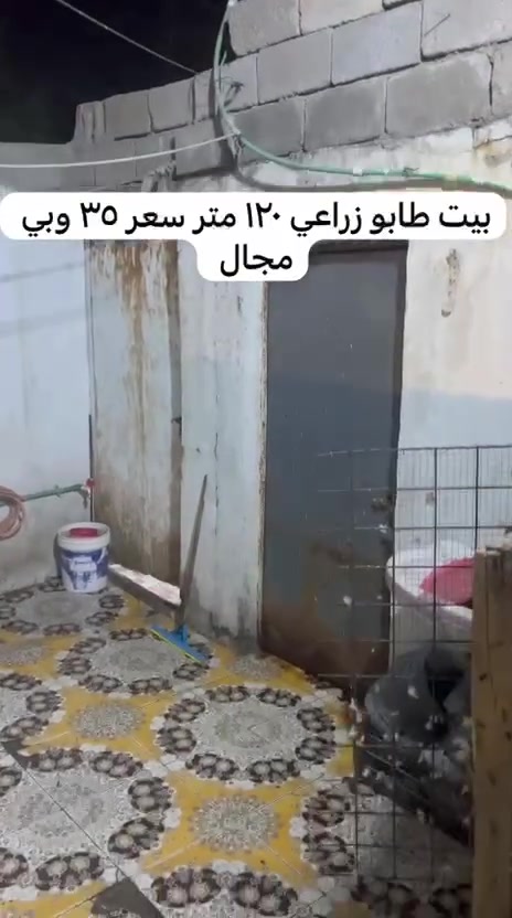 بيت البيع مساحه ١٢٠ متر طابو زراعي عراقي العنون البصره ابي الخصيب طرزويه سعرر ٣٥ وبي مجال ***********
