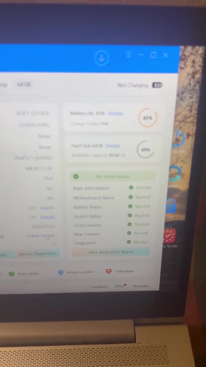 ايباد آبل 9 (الجيل التاسع) ذاكرة 64 بطارية 85 نضيف جداً استخدام دراسة فقط دون ألعاب، الملحقات الكارتون وحافظة، السعر 275 الف، المكان: بغداد حي أور أم الكبر والغزلان يوجد توصيل للمناطق المجاورة بنفسي، لا يوجد توصيل محافظات.
***********
