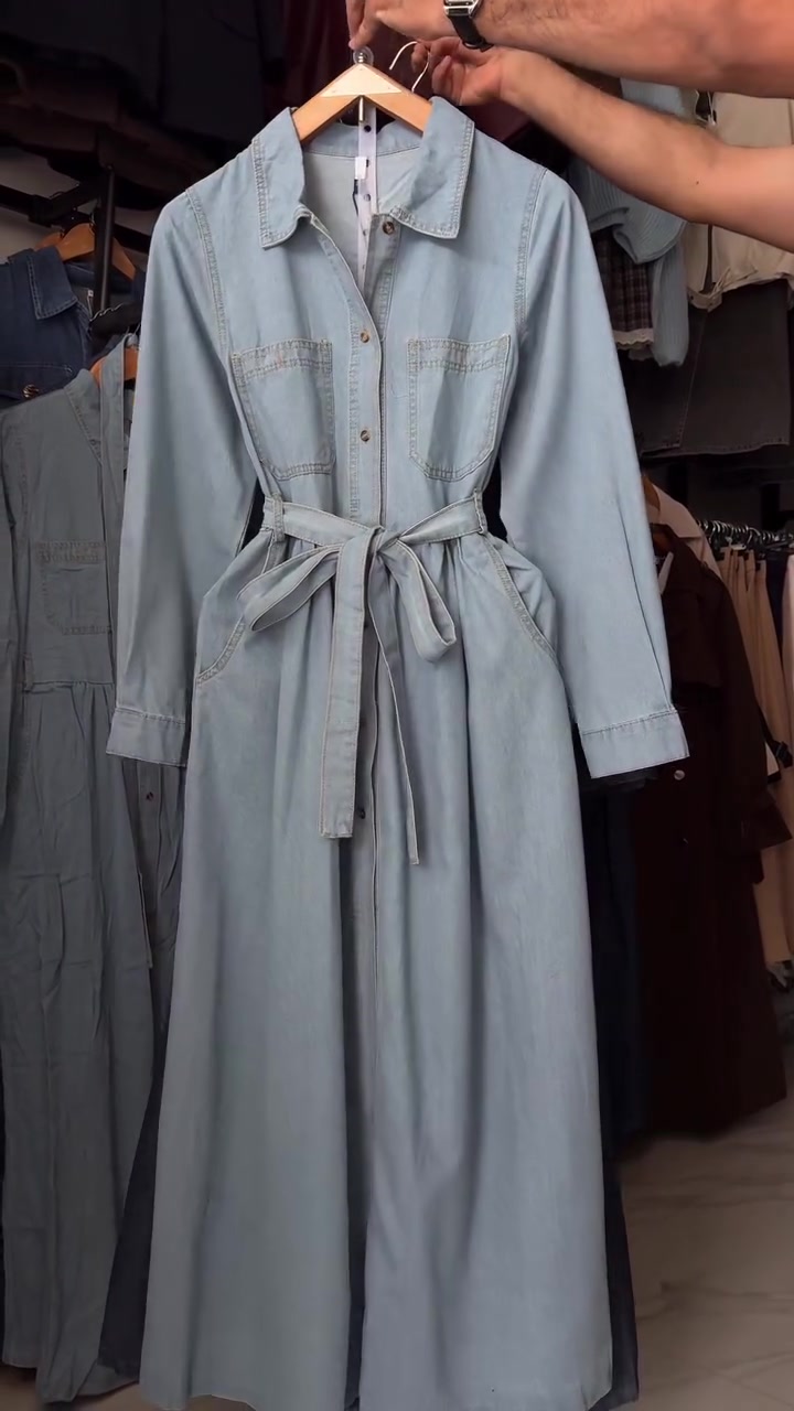 فستان جينز 140سم • خريف شتاء 2026/2027 • مقاسات M-XXL
