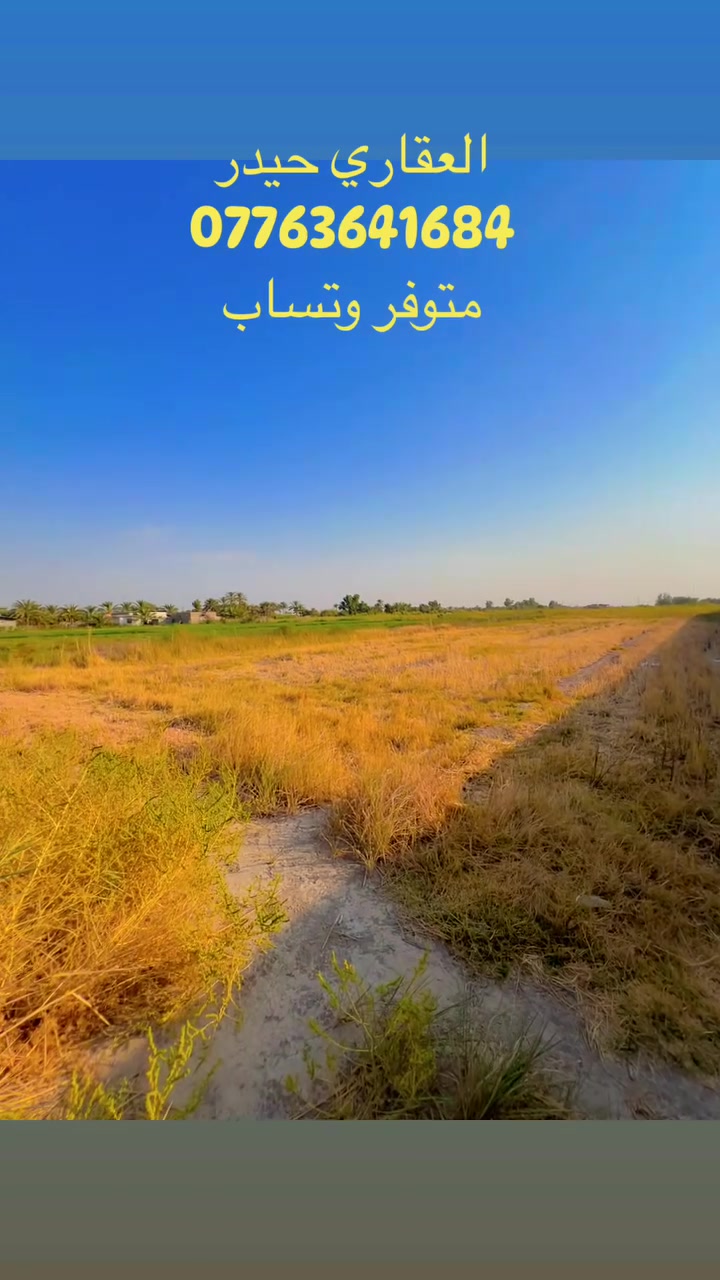 للبيع دونم و 400 متر
الموقع. بغداد. اليوسفية بير الحمام 

الواجة 40 متر. 

الخدمات. ماء وكهرباء وتبليط 

جنس العقار طابو. زراعي 

للاستفسار 

***********

متوفر وتساب 

#_العقاري__حيدر
