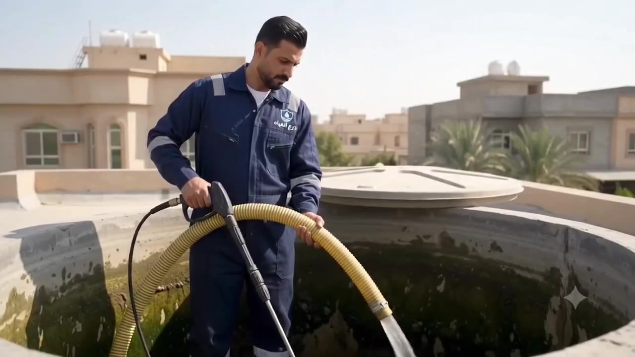 درع المياه لتنظيف
تنظيف خزانات المياه بجوده عالية وأمان كامل تنظيف خزان المياه مهم حتى تحافظ على صحتك وصحت عائلتك وجودة المياه داخل البيت بخزان نضيف يعني ماء صافي خال من الطفيليات والبكتريا والرواسب والروائح المضره بالصحه 
تنظيف خزانات المياه
 ⭐⭐⭐
خدماتنا تشمل 
أزالة الرواسب والطحالب من داخل الخزانات
وتعقيم الخزان بمواد خاصه أمنه ومعتمده
تنظيف الغطاء والجوانب مع تفريغ المياه المتبقيه
فحص الخزان والتأكد من عدم وجود تسريب او تلف
أعادة تعبئه الخزان بمياه نظيفه
👍👍🤚🤚
عمال معترفون ذوي خبره 
أستخدام مواد تعقيم أمنه على الصحه
سرعه في أنجاز العمل ودقة التنظيف
بأنسب الأسعار
وجودة مضمونة 
❤️🧡❤***********
