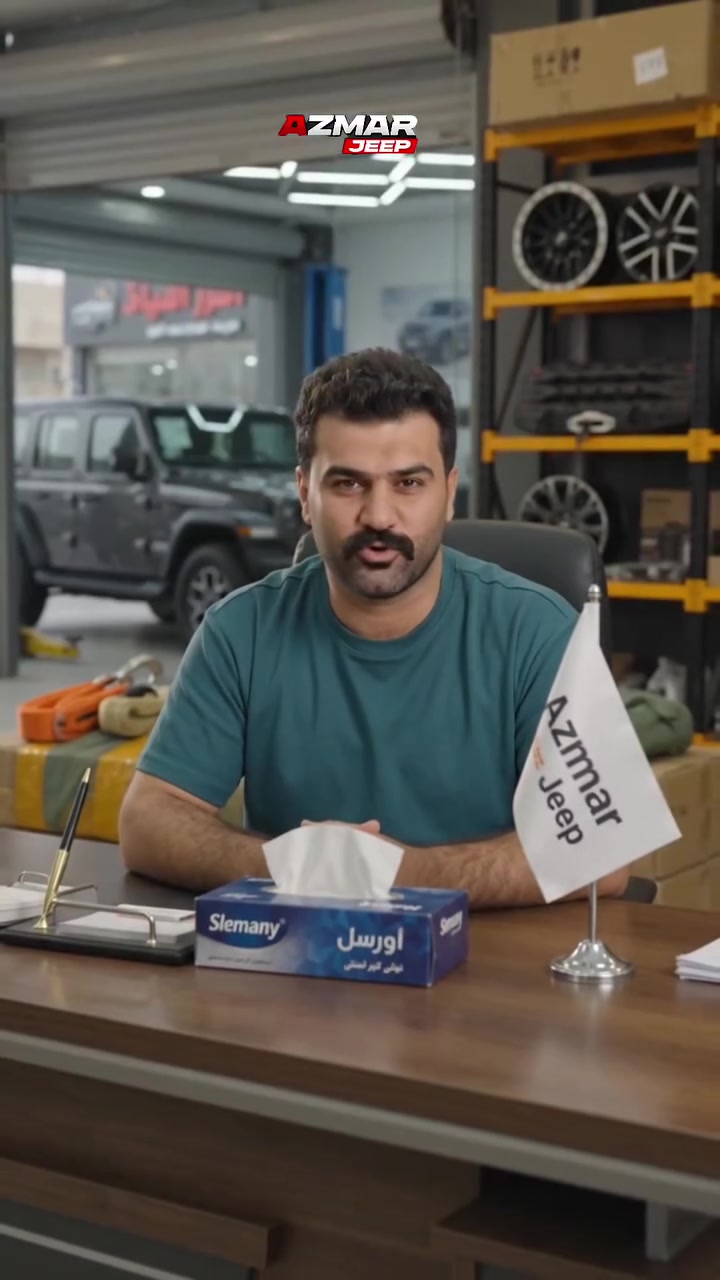 كوردی / عربي 

🚙🔥 بەخێربێن بۆ Azmar Jeep 🔥🚙  

💥 یەکەم شوێن بۆ ئەکسسوارات و پارچەی یەدەگی Jeep لە سلێمانی 💥  

✨ جوانکاری ئۆتۆمبێلەکەت لە وردترین پارچەکانەوە دەستپێدەکات  
✨ شێوەیەکی وەرزشی، جیاواز و سەرنجڕاکێش بۆ ئۆتۆمبێلەکەت  

📦 بەردەستە:  
ئەکسسواراتی ناوەوە و دەرەوە بۆ  
Jeep Wrangler (JK, JL) & Gladiator ,bronco

💥 کوالێتی بەرز | نرخ گونجاو  
💥 دانانی ئاسان | جێگیری بەهێز  
💥 جۆرە جۆر و هەڵبژاردنی زۆر  

📍 سلێمانی – شەقامی گشتی سلێمانی تاسلوجە – كوردستان مۆتۆرس – دووکانی 21  
📞 ***********  
📞 ***********  
🚚 گەیاندن بۆ هەموو شارەکان  

———

🚙🔥 مرحباً بكم في Azmar Jeep 🔥🚙  

💥 الوجهة الأولى لإكسسوارات وقطع غيار الجيب في السليمانية 💥  

✨ خلي سيارتك تتميز بأدق التفاصيل  
✨ مظهر رياضي جذاب ولمسة فخمة لسيارتك  

📦 متوفر الآن:  
إكسسوارات داخلية وخارجية  
Jeep Wrangler (JK, JL) & Gladiator ,bronco

💥 جودة عالية | أسعار مناسبة  
💥 تركيب سهل | ثبات قوي  
💥 تشكيلة كبيرة ومتنوعة  

📍 السليمانية – شارع سليماني تاسلوجة – كردستان موتورس – محل 21  
📞 ***********  
📞 ***********  
🚚 توصيل إلى جميع المحافظات
