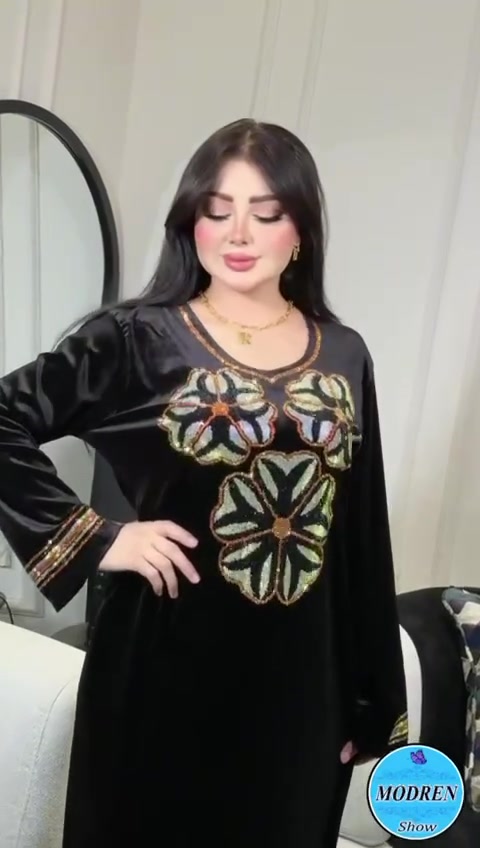 دشداشة قديفة • ماسة تركية DMC • L XL XXL