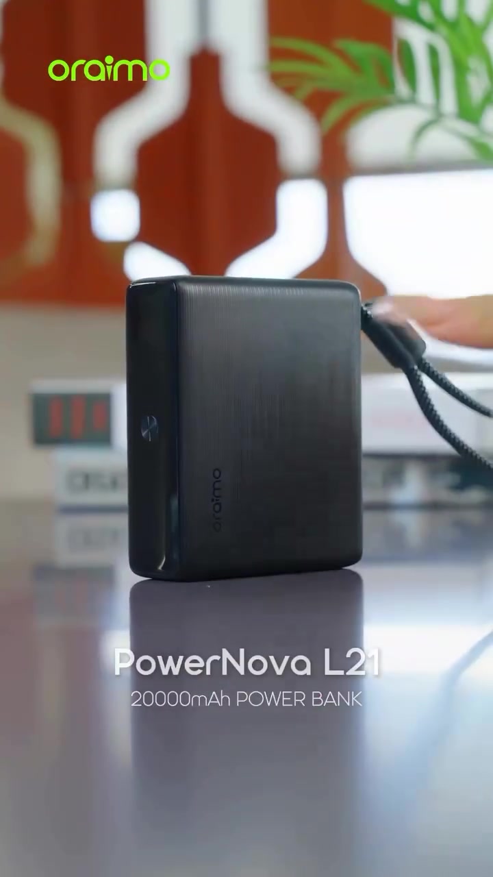 oraimo power bank 20000mA, 30W🔋
خلي الشحن وياك وين ماتروح 💪
​طاقة كبيرة 20 الف ملي امبير  تكفي كل يومك ⚡
شحن سريع بقوة 30 واط مع ثلاث منافذ tyap_c
تصميم عملي وسهل الحمل، ليمنحك شحن سريع  وراحة أكبر أثناء السفر والعمل أو الاستخدام اليومي.
​
اطلبه الان من وان ستور 🛍
بصرة حي المهندسين قرب مينا سنتر 
موبايل *********** 
والتوصيل لباب بيتك وين ماتكون ✅

​#شحن_سريع #PowerBank #Oraimo
#إكسسوارات #الموبايل
