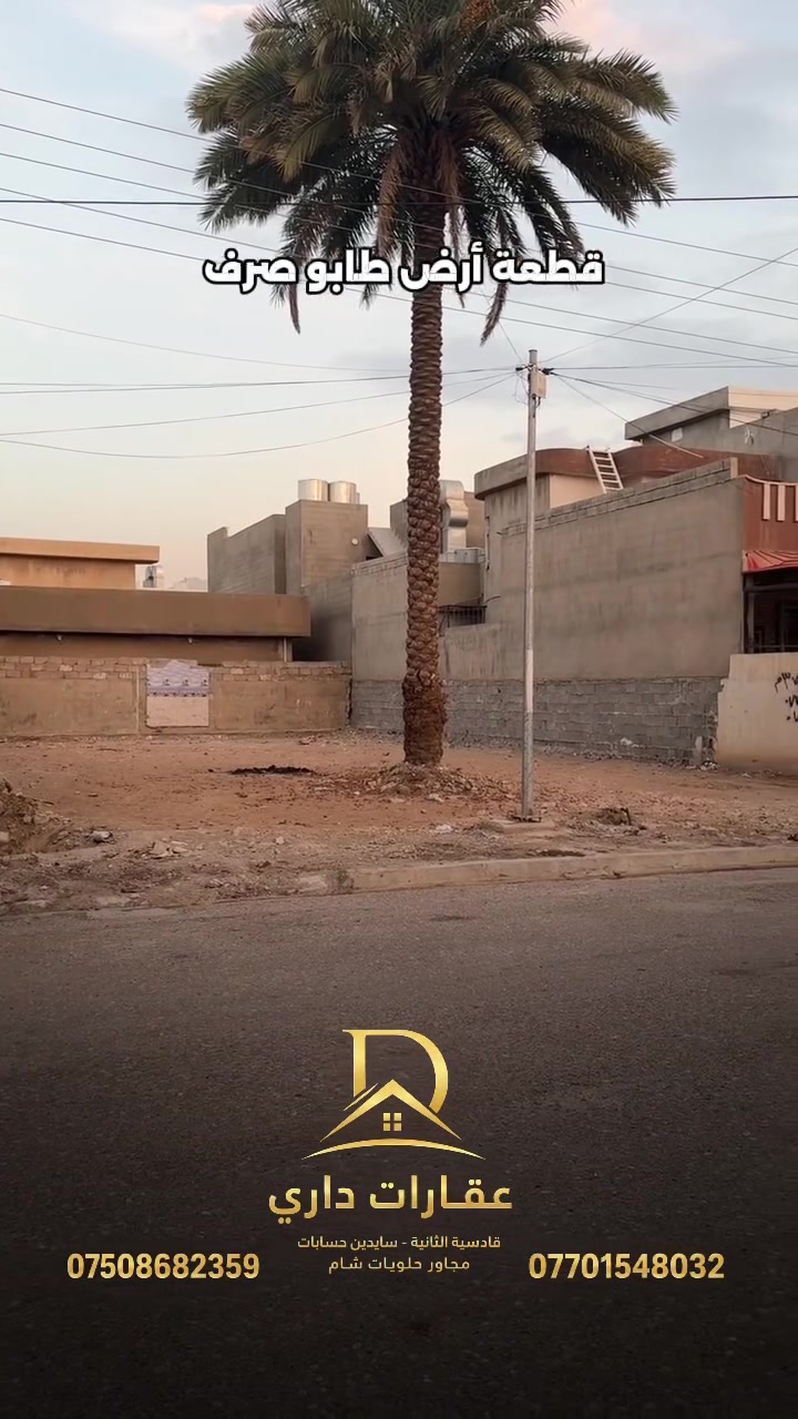 كركوك قادسية الثانية • ٣٧٥م • طابو صرف