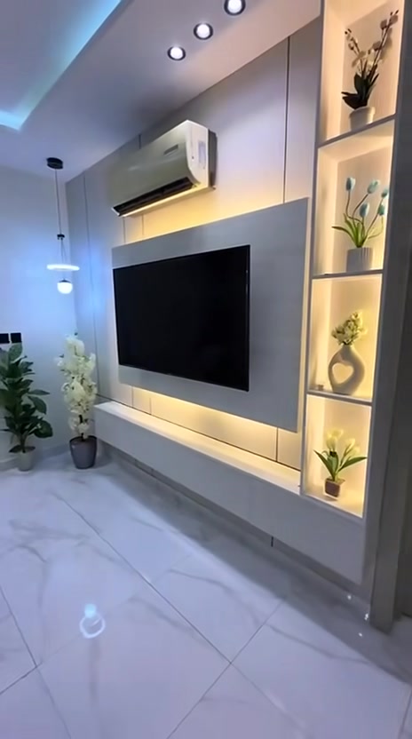 ديكور هندسي • جدران • نقد وتقسيط