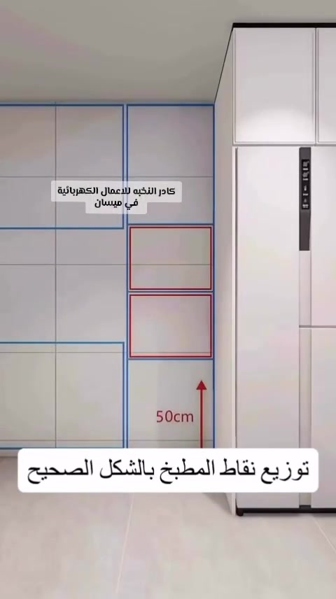 قياسات نقاط المطبخ • أعمال كهربائية • ميسان
