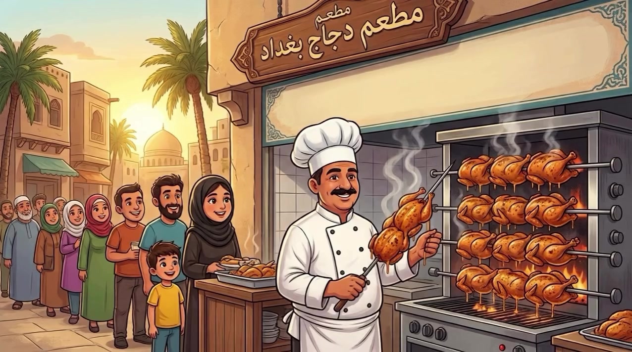 مطعم دجاج بغداد 
للحجز 
***********
