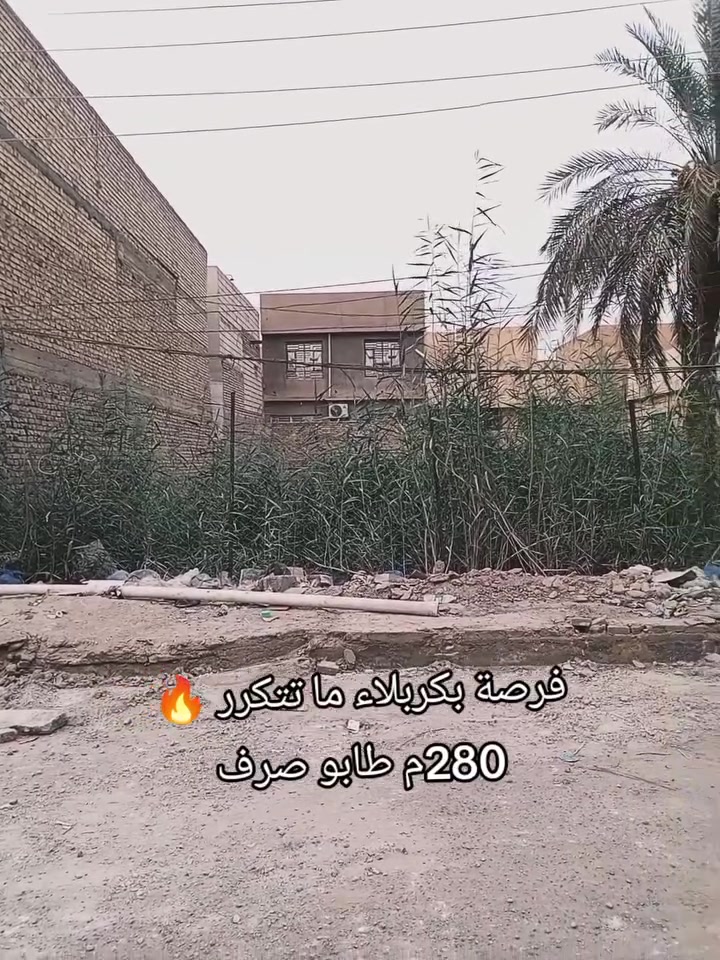 حي العباس • ٢٨٠م • طابو صرف ١٠٠٪