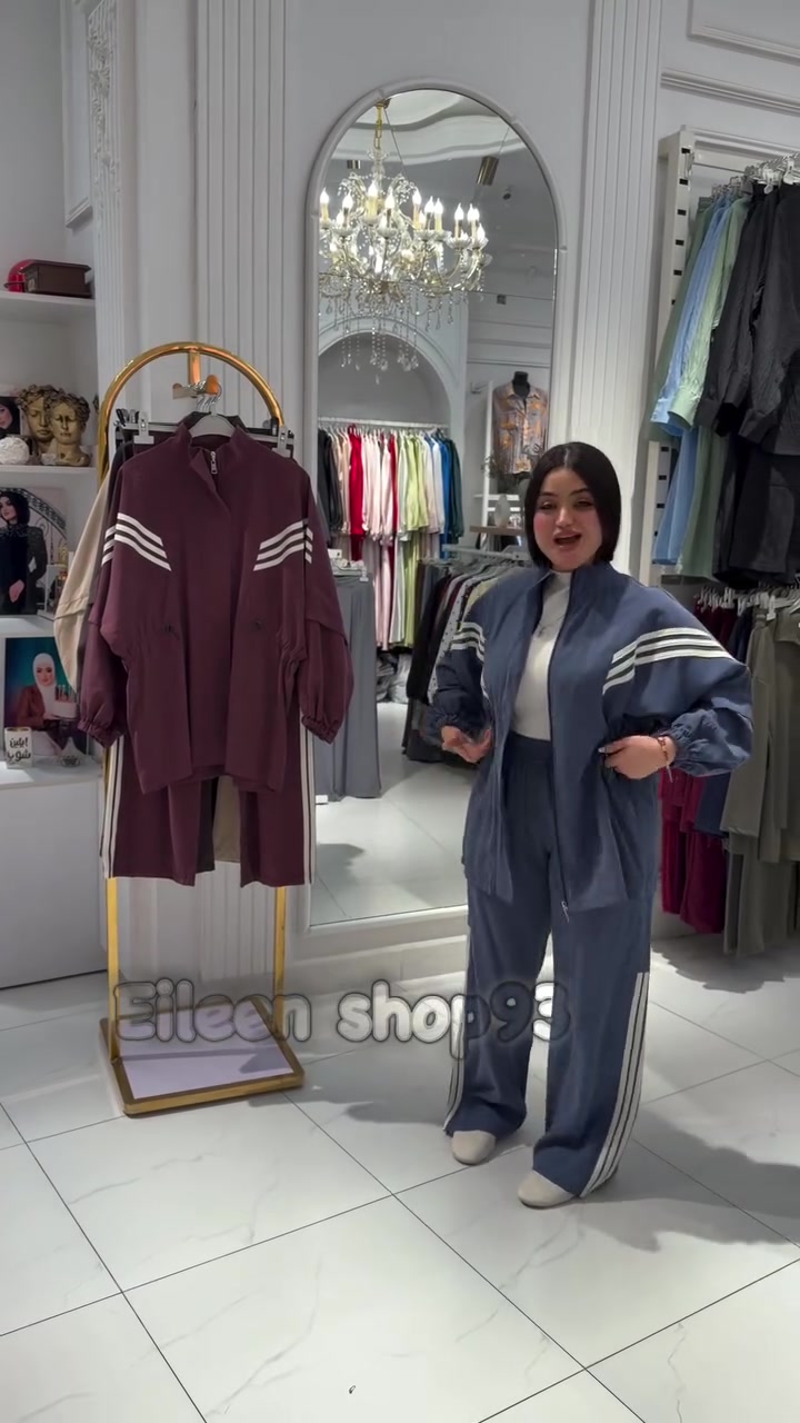 ⁨	سوت سبورت6  الوان 
قياسات 38/40/42/44/46
السعر 50⁩

نص مكتوب في الصور:
- Eileen Shop93