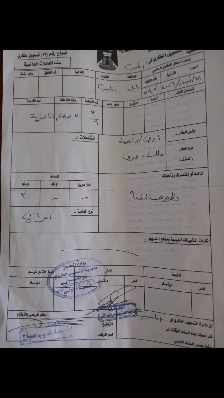 عندي هيكل في مجمع حمورابي على طريق بغداد محاويل ومطلوب ٩مليون وتدفع كل شهر ٢٥٠ ألف دينار استفسار ***********
