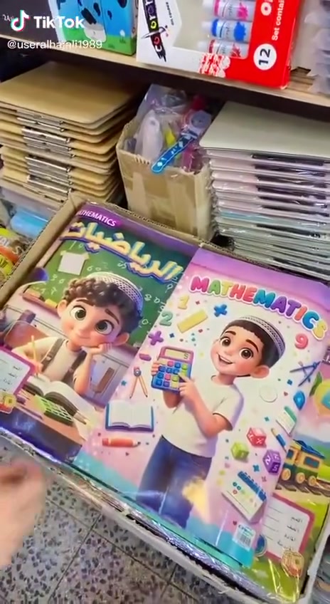 اتوفر جلاد لاصق مكتوب عليها اسماء المواد.  سوق شهداء سيف سعد مقابل ماكولات سيد مقداد ملاحضه كبس الكتب والدفاتر المدرسيه مجانا مجانا
