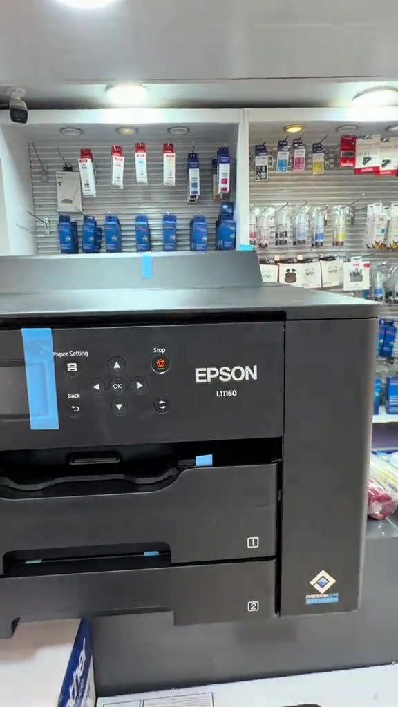 ‏🖨️ Epson EcoTank L11160 🔹 طباعة فقط — لا تحتوي على سكنر/استنساخ 🔹 طباعة حتى A3+ 🔹 السرعة: 25 صفحة/دقيقة ملون و32 للأسود   🔹 دقة الطباعة: 4800 × 1200 DPI 🔹 طباعة أوتوماتيك وجهين 🔹 سعة الورق: 550 ورقة ‏🔹 Wi-Fi + Wi-Fi Direct + Ethernet + USB 🔹 أحبار Pigment بألوان 4 🛑 وجود خدمة الدفع بالأقساط لحاملي بطاقة ماستركارد الرافدين 💳 📍 زورونا: بغداد – شارع الصناعة – مقابل الجامعة التكنولوجية عمارة الرياش – بالقرب من شركة النبع 📞 المبيعات واتساب/موبايل: *********** 🔧 الصيانة واتساب/موبايل: *********** #عروض_طابعات #أفضل_سعر
