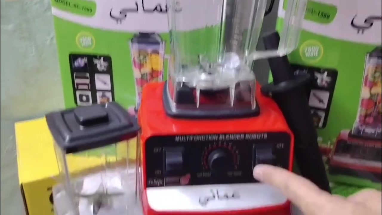 خلاط صناعي الماني + طاحونة + اداة تكسير الثلج 
⭕ملاحظة⭕ الخلاط يحتوي على دبل مروحة بالاسفل لتبريد المحرك يعني انسى المحرك يحمى تحت اقوة ضغط
 قوة الخلاط 7,500 واط 🔥
باقي اخر 20 قطعه كلها جديد بالباكيت
🔥 تنزيلات 29 والتوصيل مجاني 🔥
شرط الفحص مع ضمان لمدة سنة
للحجز مراسلة الصفحة او الاتصال 
***********
