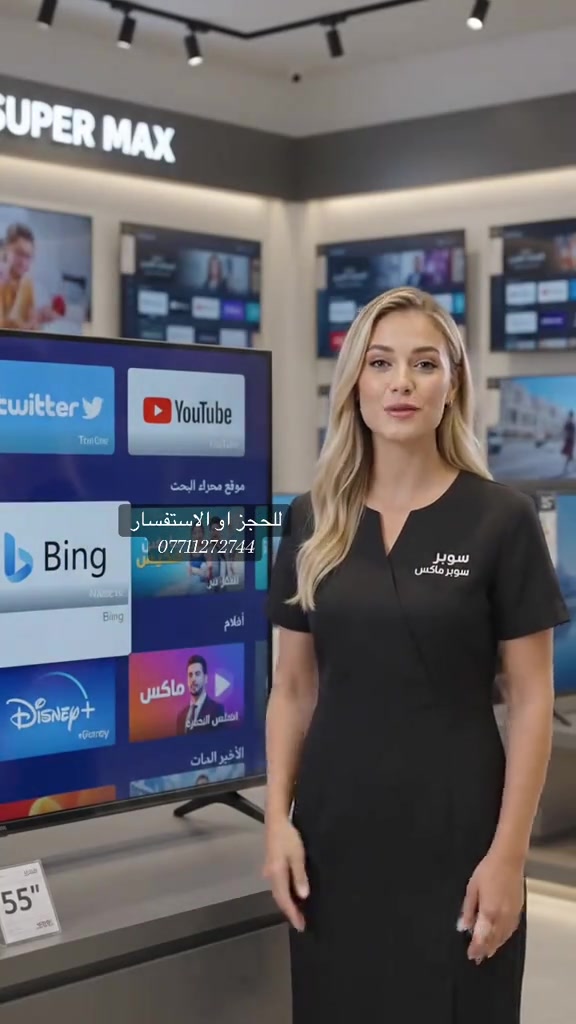 شاشه 55  فول مواصفات سمارت  داعمه لجميع التطبيقات  للحجز *********** ***********
