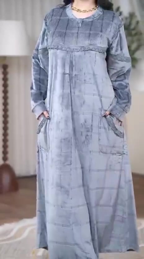 دشداشة مخمل • تونسي جاكار • مقاسات L إلى 3XL