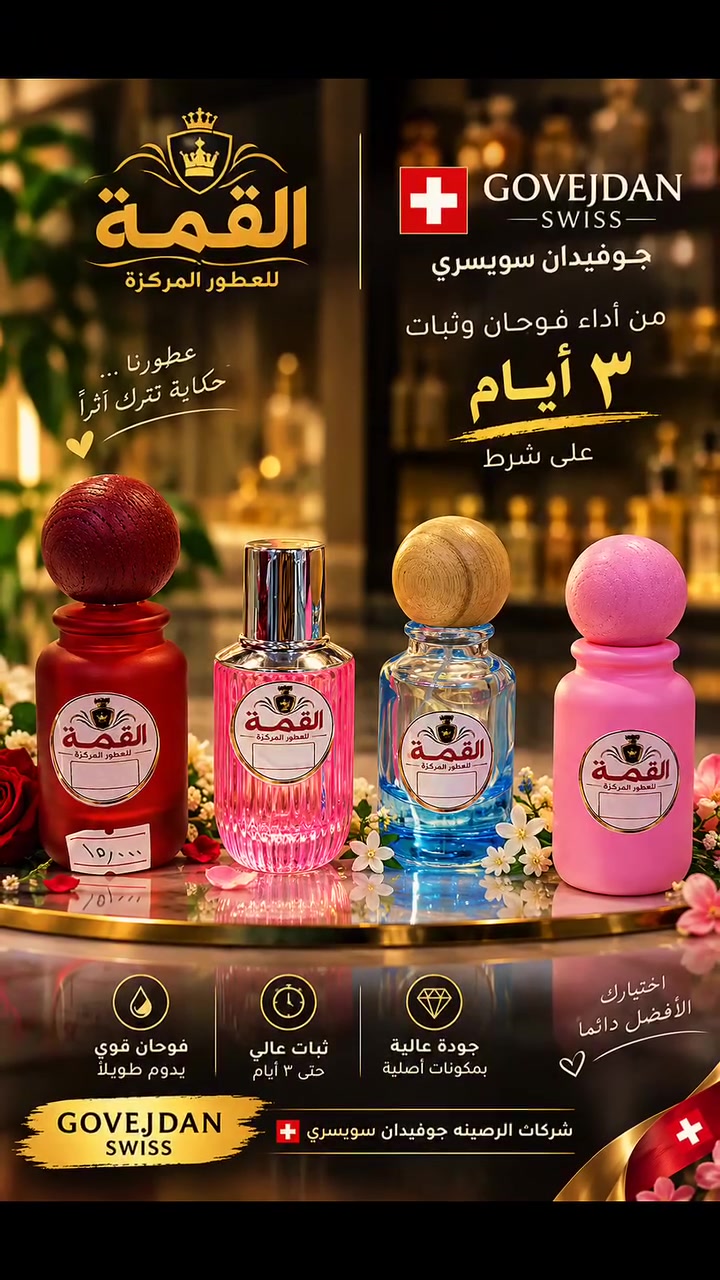 عطور مركزة • فاخرة • فوحان وثبات
