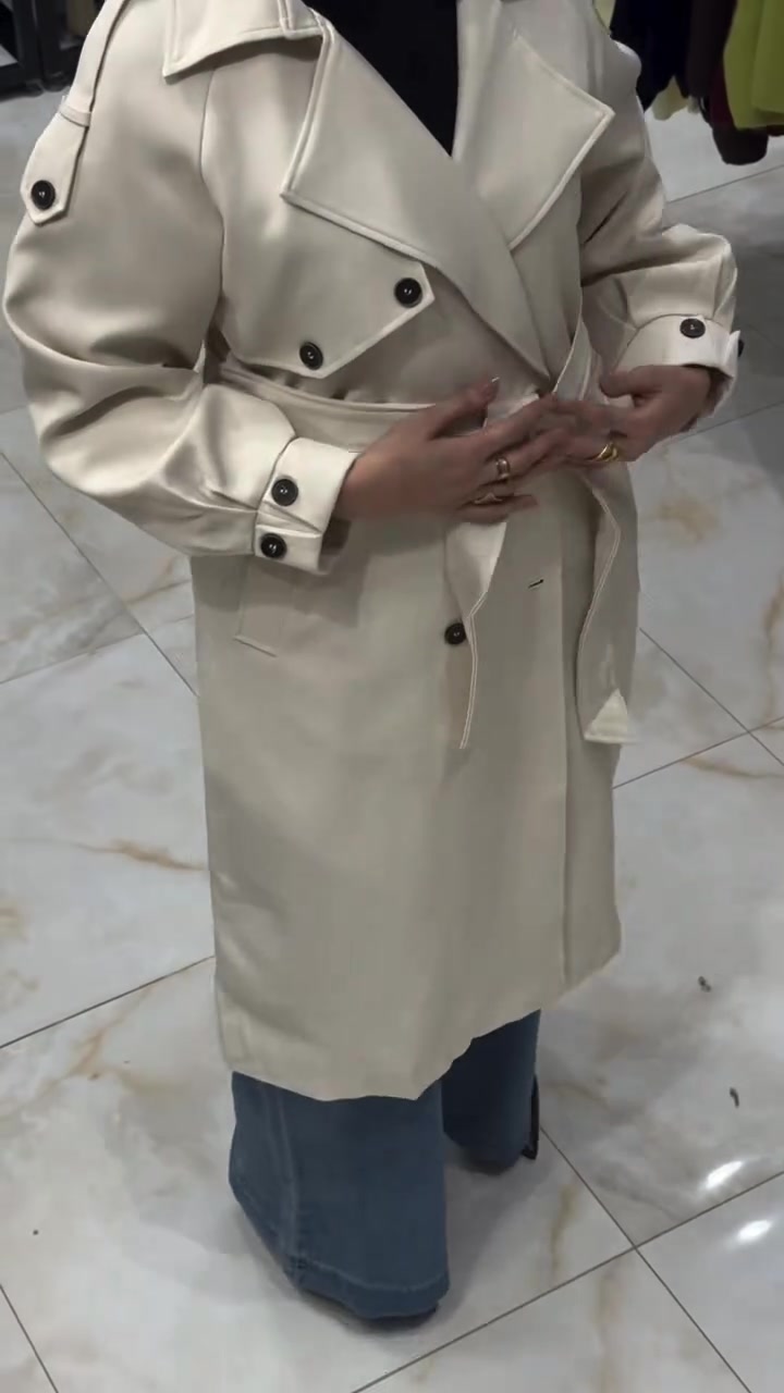 ترانشكوت ١١٠سم • شتاء ٢٠٢٦-٢٠٢٧ • مقاسات L-XL-XXL-XXXL