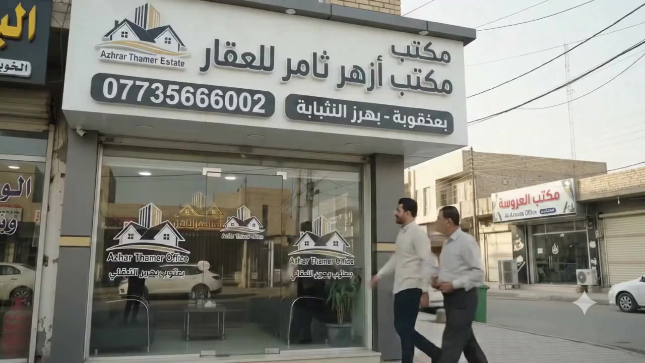 🏠 مكتب أزهر ثامر للعقار

نسعى لخدمتكم في مجال العقارات بكل ثقة ومصداقية، ونسهّل عليكم البيع والشراء واختيار العقار المناسب.

📍 العنوان: بعقوبة – بهرز – المثلث – مقابل مكتب العروسة
📞 للتواصل والاستفسار: ***********

أزهر ثامر للعقار… ثقتكم مسؤوليتنا 🤝
#أزهر_ثامر_للعقار #عقارات_بعقوبة #عقارات_بهرز #بعقوبة
