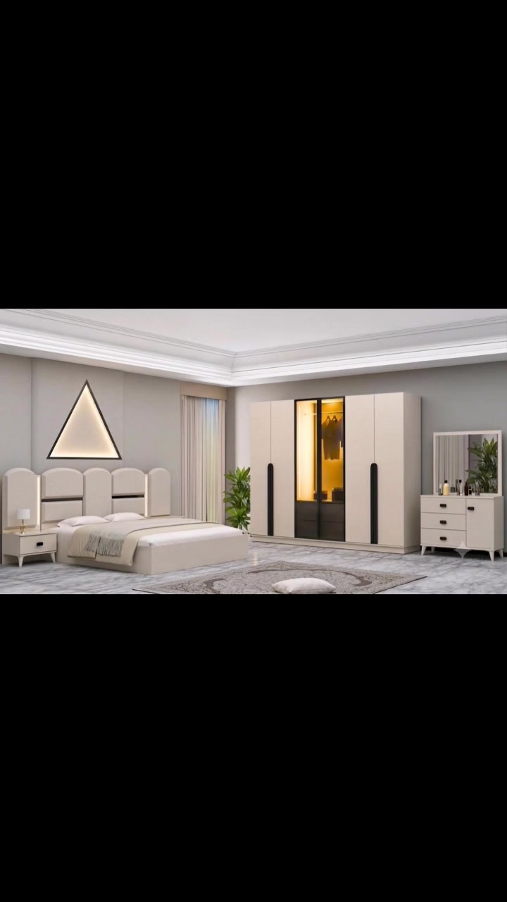 ٥ قطع • سرير ثابت • كنتور ٢٢٠سم