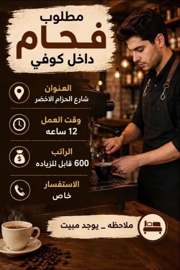 وظيفة مطعم • ماكو تفاصيل