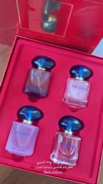 بكج عطور رباعي كل بكج يجي 4 حبه حجم العلبه 30مل 
بكج مني ماي وي رباعي 
بكج مني سكاندل رباعي
بكج مني بربري رباعي