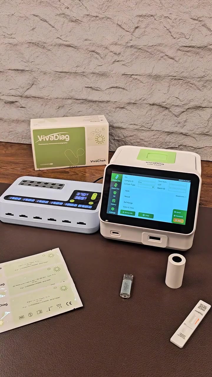 💚 مكتب الميزان العلمي… الاختيار الصحيح للدقة والموثوقية
🔬 VivaDiag VIM3000
الحل المتكامل لفحوصات الهرمونات، HbA1c، أمراض القلب، الالتهابات والعديد من التحاليل الأخرى، بتقنية Fluorescence Immunoassay المتطورة.
✨ أبرز مميزات الجهاز:
✅ دقة عالية وسهولة في التشغيل
⚡ نتائج سريعة خلال 3–15 دقيقة
📱 شاشة لمس 7 إنش
🎯 تقنية Double Laser لقراءة دقيقة
💾 ذاكرة تخزن حتى 10,000 نتيجة
🧪 كل كت يحتوي على 25 فحصًا
🔥 كتات بصلاحيات طويلة الأمد
🧲 حاضنة مجانية مع الجهاز
🌡️ درجة حرارة التشغيل: 10–40°C
🏆 حاصل على CE و ISO 13485
🛠️ خدمات ما بعد البيع: ⭐ ضمان فعلي لمدة 5 سنوات
🔧 صيانة دورية وطوارئ مجانية
👨‍🔧 فريق هندسي متخصص لخدمة جميع المحافظات
🚚 توفر مستمر للكتات بدون انقطاع
💰 بيع نقدي وأقساط مرنة
🧪 مجموعة واسعة من الفحوصات:
🩺 فحوصات الالتهابات والمناعة:
hsCRP / CRP • PCT • SAA • IL-6 • H.P Ag • Anti-CCP • SAA
❤️ فحوصات القلب:
cTnI • hs-cTnI • CK-MB • MYO • H-FABP • NT-ProBNP • D-Dimer • cTnT
🩸 فحوصات السكري والكلى:
HbA1c • Cys C • MAU • β2-MG • ACR
🧬 فحوصات الهرمونات:
TSH • T3 • T4 • fT3 • fT4 • FSH • LH • Prolactin (PRL) • AMH • Progesterone • Testosterone • β-hCG • INSULIN • C-PEPTIDE
🦠 الفحوصات الفيروسية والعدوى:
Flu A+B • SARS-CoV-2 Ag • Anti-SARS-CoV-2 S • RSV • Adeno • HBsAg • HIV • HCV • Syphilis • MYXA VIRUS • Dengue IgM/IgG • Dengue NS1 Ag • Strep A
🎗️ فحوصات الأورام:
PSA • AFP • CEA
🧪 فحوصات أخرى:
25-OH-D3 • FER • B12 • IGE • Calprotectin • FOB • MOP • MET • KET • Combo (MOR/MET/KET)
📞 للاستفسار والطلب:
***********
💚 مكتب الميزان العلمي
دقة في النتائج… ثقة في الاختيار… وخدمة مستمرة.
