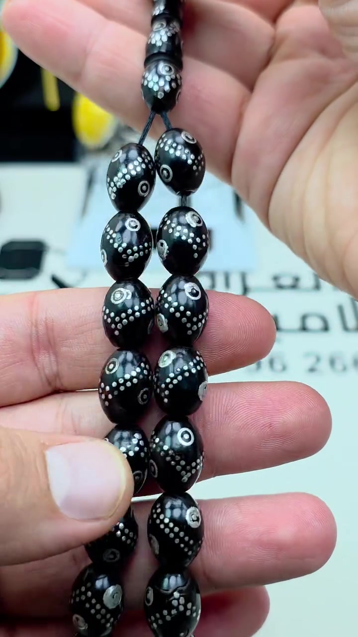 مسباح أنتيك • مرجان تونسي • فضة ٥٨غ