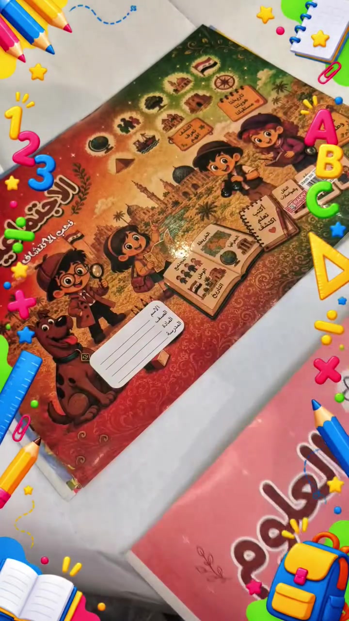 بعد ما وفرنالكم جلاد المهن والأمنيات، رجعنالكم بإنتاج جديد ومميز 😍📚
جلاد المواد المخصص للمراحل الابتدائية، كل مادة إلها تصميمها الخاص بألوان ورسومات يحبّوها الأطفال ✨

📍تجدونا في موقعنا الرئيسي في 
بغداد : شارع الرشيد مقابل شارع المتنبي قرب جامع الحيدر خانه 
‏📞 أي استفسار أو طلب؟ الواتساب مفتوح، وحاضرين لخدمتكم
***********
***********
