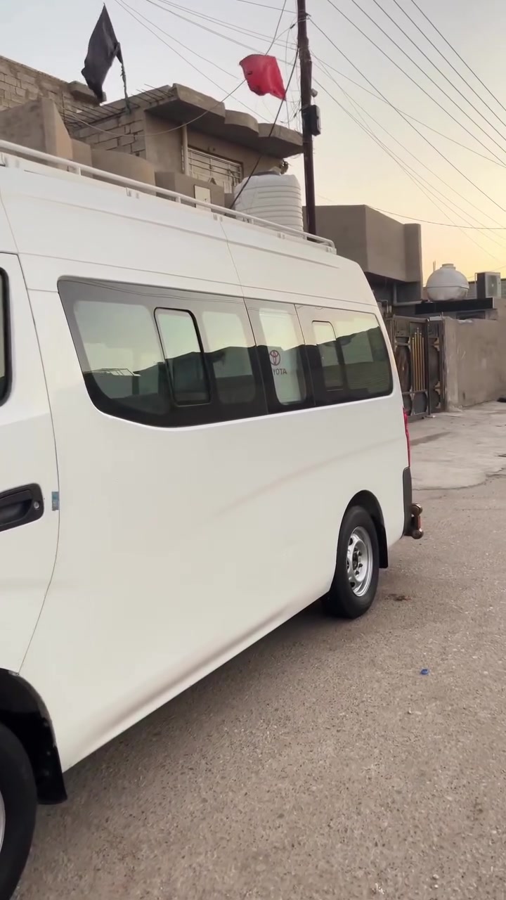 سلام عليكم نيسان يورفان للبيع موديل ٢٠١٦رقم بغداد منضومه غاز تبريد محور تجفيت جديد كله ستندر بيهه صبغ باب سلايت وشويه وره باب سلايت رقم***********سعر١٩٥وبيهه مجال

