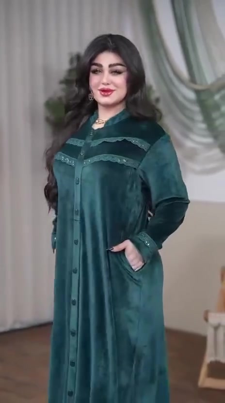 دشداشة مخمل • تونسي جاكار • مقاسات L إلى 3XL
