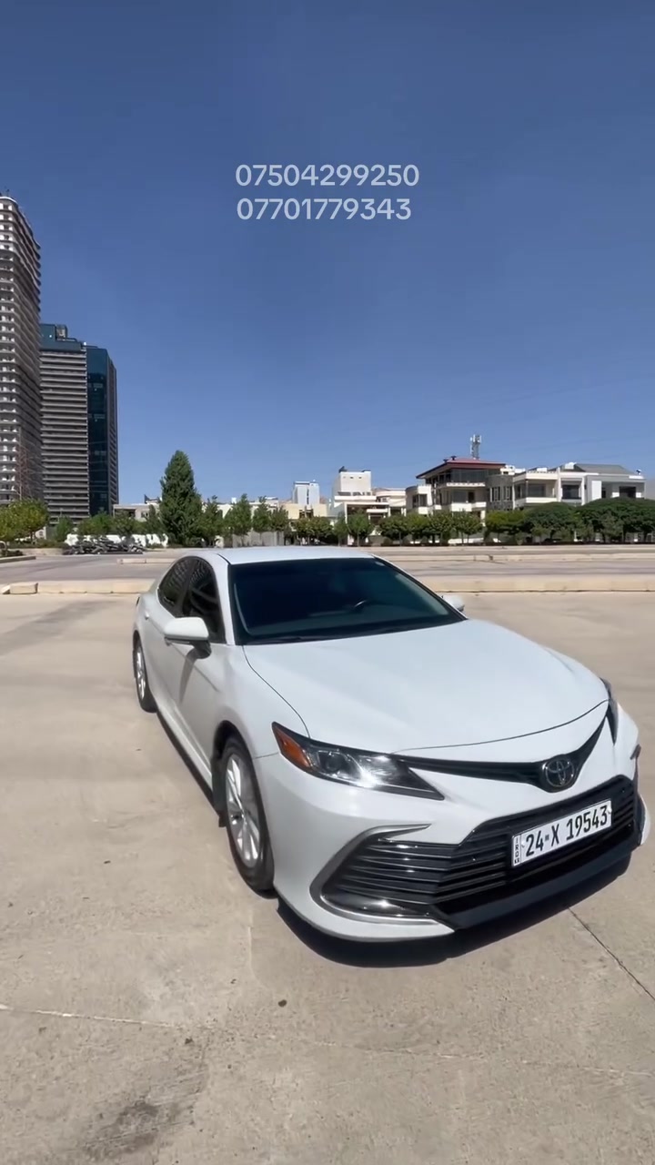 سلام عليكم
Toyota camere 
موديل 2024 
موصفات LE 
لون سمنتي 
رقم : *********** 
اسيا: ***********
