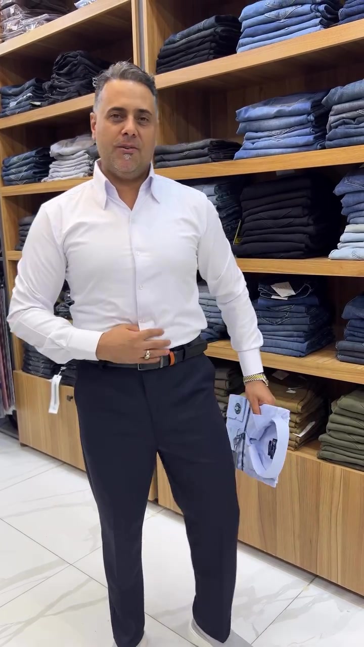 قميص إيطالي • قطن • مقاسات S-M-L-XL-XXL