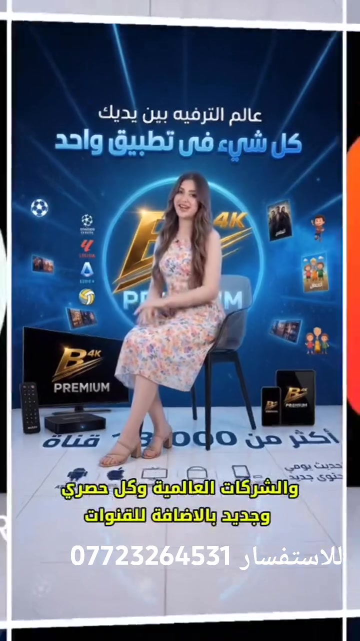 عرض خاص
ستمستع معنا بمشاهده جميع المباريات ولافلام والمسلسلات 
يتوفر جهاز مع تطبيق شتراك سنه كامله مجانٱ 
بسعر 50الف فقط 
ويتوفر تطبيق لاجهزة الاندرويد .والشاشات السمارت 
شتراك سته اشهر ب20الف فقط مع تنصيب مجاني 
ايضا شتراك سنه 30الف فقط مع تنصيب ولاشتراك مجاني 
عنوان هو الثقه. 
الشارع العام مجاور افران صادق. قرب للحسام لزيوت 
*********** ابو مهند للالكترونيات 
يتوفر توصيل مجاني

