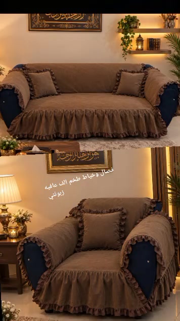 خياطة فرح 🌹 شغل امرتب ونضيف بأسعار مناسبه اختاري النقشه الالون وحنه نخيطه تدللين ☺️🪡✂️🧵
نزلت خياطة الام اوبنته الزبونتي الف عافيه اولا نفسه الخاله هم اله دور☺️🍒🧵🪡✂️👌

نص مكتوب في الصور:
- تفاصيل المخدة
- تفاصيل القماش والخياطة
- تفاصيل الربطة