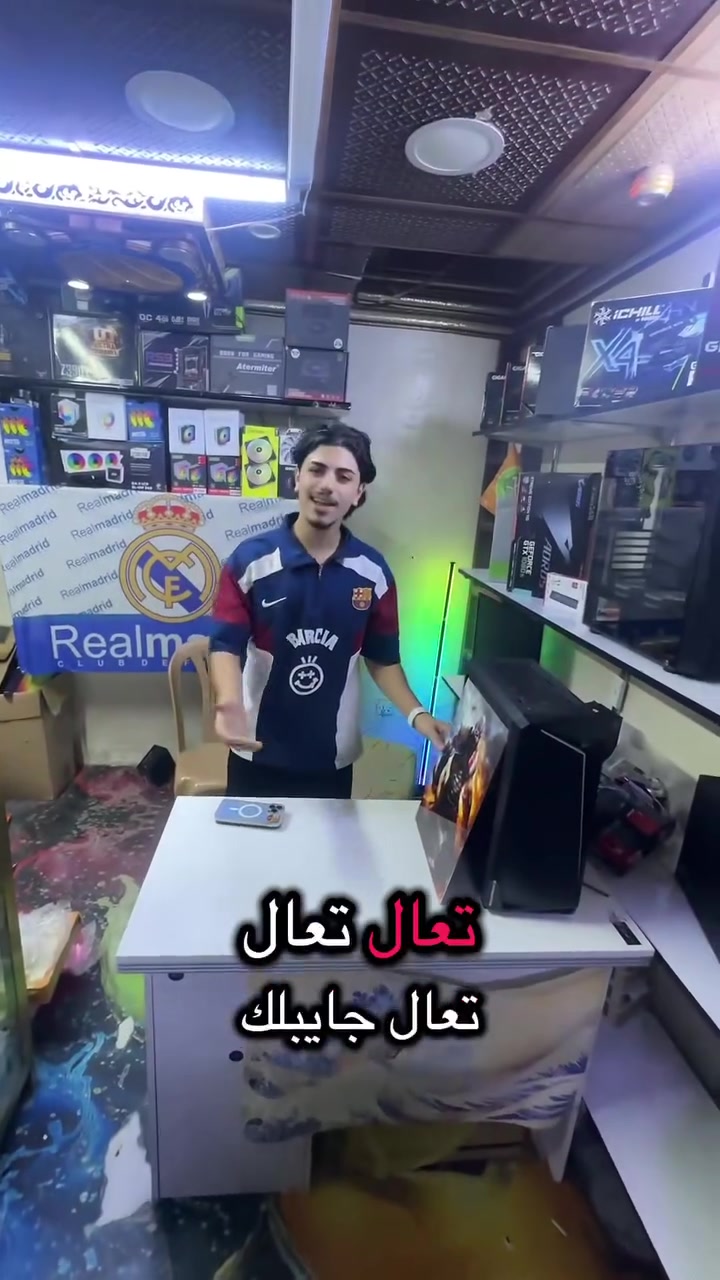 مواصفات
r5 3500 
RAM 16G 3600hz
m.b b450 msi
GPU 1650 4G OC
POWER 600W
SSD128G 
HDD 500G
العنوان موصل دواسه عماره القدس مكتب البغدادي للحاسبات 
***********

